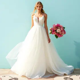 Modelos de vestido de noiva para verão: sugestões criativas para o grande dia